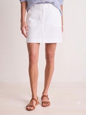 Vineyard Vines white mini skirt women size 10